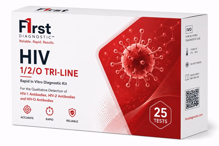 HIV 1-2-O Tri-line Antigen Rapid Test